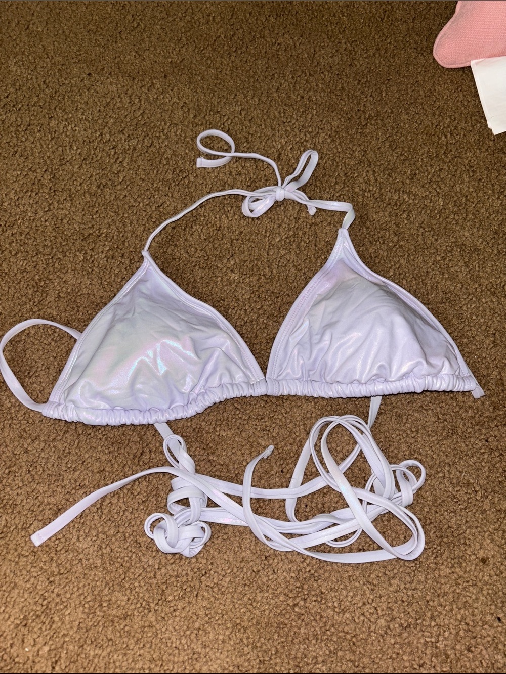Wild Fable Women’s Metallic Purple Bikini Top